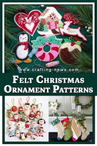 27 FELT CHRISTMAS ORNAMENTS PATTERNS