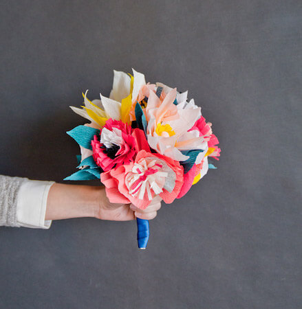 DIY Paper Flower Bouquet by Oh Happy Day