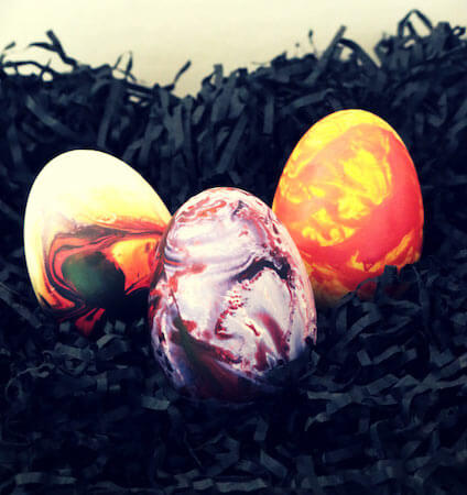 How To Make Marbled Dragon Eggs by The Purple Pumpkin Blog