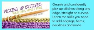 Picking Up Stitches Necklines Hems More