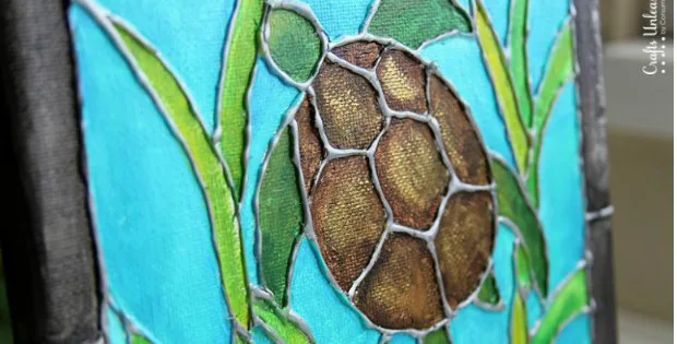 Faux Stained Glass Painting