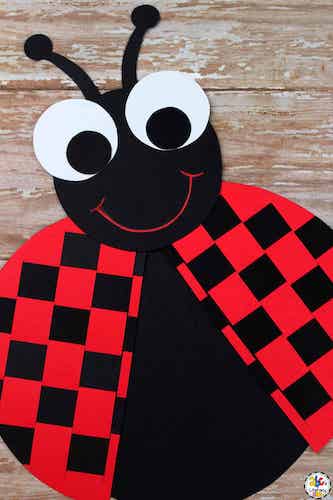 Ladybug Craft Paper Weaving for Kids by ABC's Of Literacy