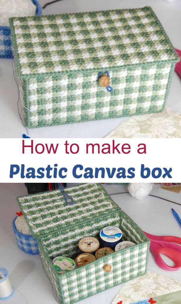 Plastic Canvas Box Gingham Thread Free Pattern Crafting News