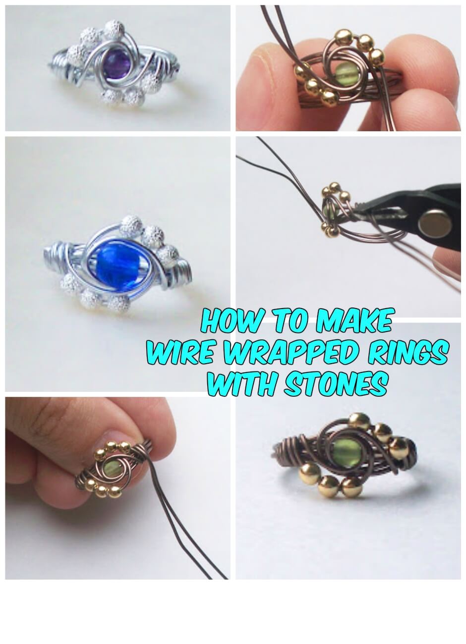 How To Make Wire Wrapped Rings With Stones