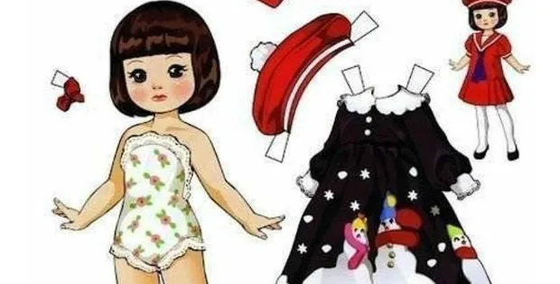 Print your own paper dress up doll