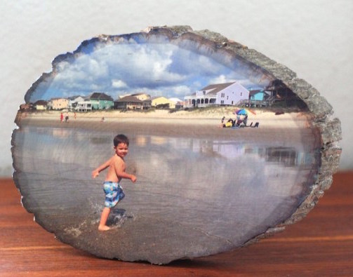 How to put pictures on wood slices Free Tutorial