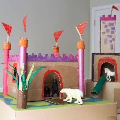 How To Make A Cardboard Castle by Artful Parent