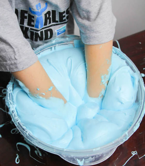 Fluffy Slime 3 Ingredient Recipe Kids Crafts