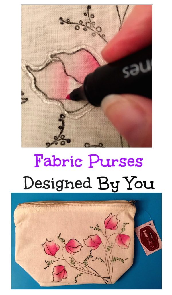 Fabric Purses Designed Your Own Way Using Chameleon Pens