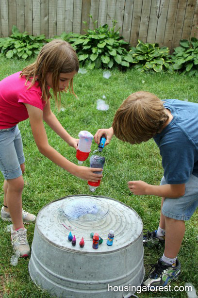 Rainbow Bubbles Snake - Recipe and Instructions