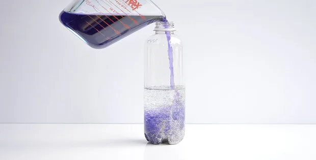 DIY Anti Gravity Galaxy In A Bottle Glitter Fun