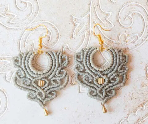 How To Make Macrame Earrings by That Sweet Tea Life