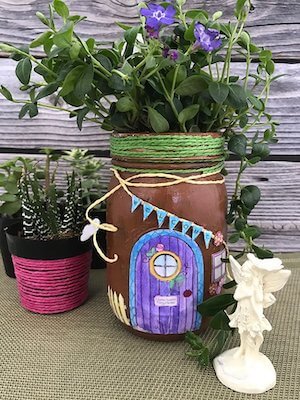 DIY Mason Jar Fairy House by Angie Holden