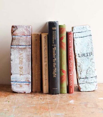 DIY Brick Bookends by Human Behavior