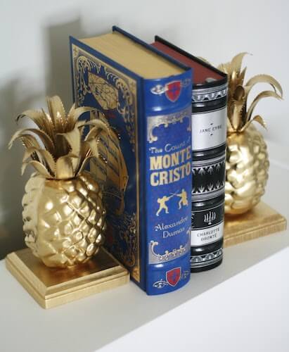 DIY Pineapple Bookends by DIY Candy