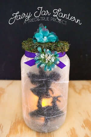 Super Easy Fairy Jar Lantern by Tried & True Creative