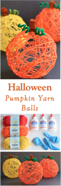 How To Make Decorative Halloween Pumpkin Yarn Balls