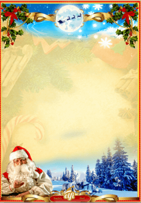 Free Letter to Santa template
