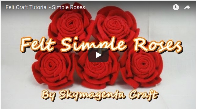 how to make felt roses