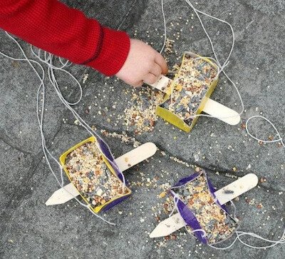 DIY Kids Bird Feeder by Honestly Modern