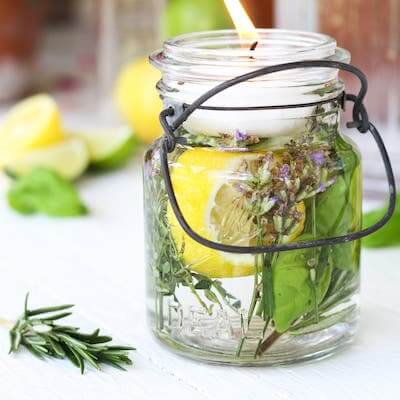 Mason Jar Citronella Candle by Kitchn