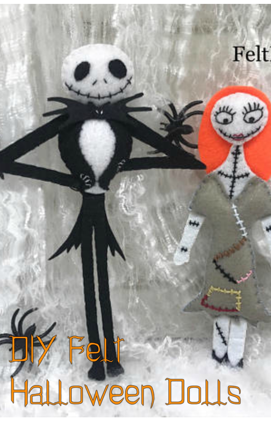 Muñecas de Halloween DIY - Patrón de fieltro