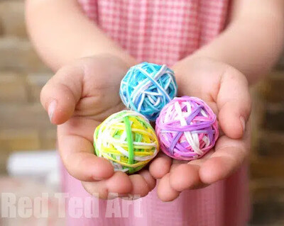 DIY Bouncy Balls by Red Ted Art