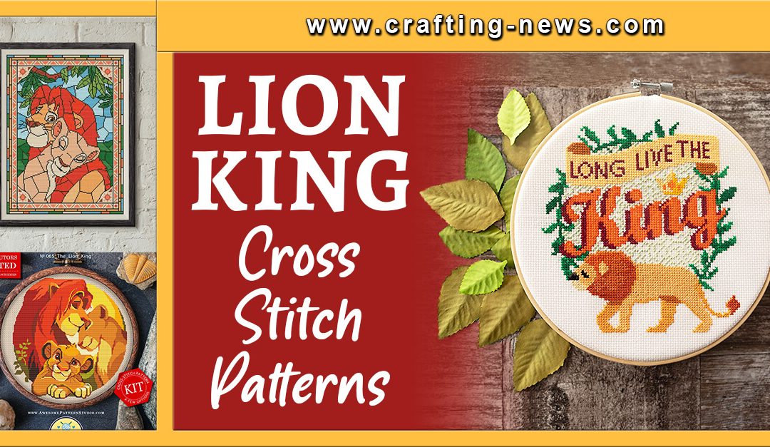 10 Lion King Cross Stitch Patterns