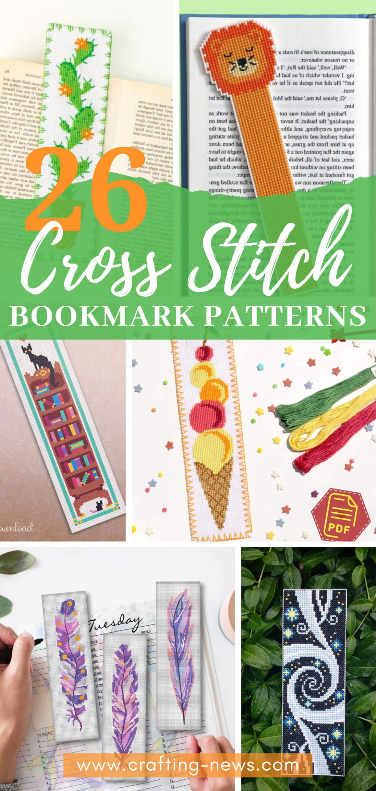 26 Cross Stitch Bookmark Pattern