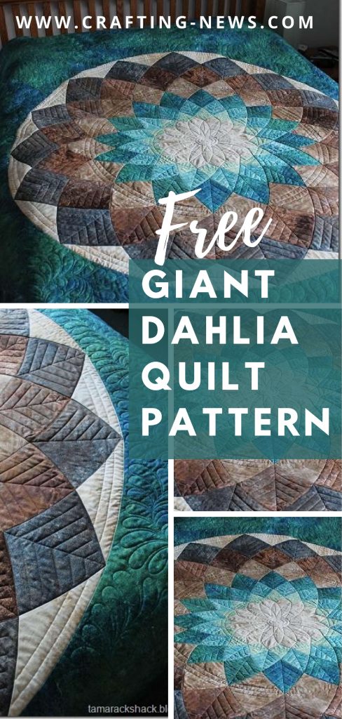 FREE Giant Dahlia Quilt Pattern