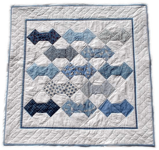 Bow Tie Quilt Pattern by Blackberry Quilts