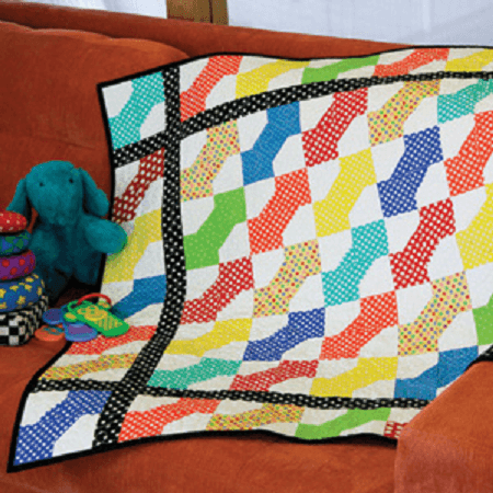 Bright Bowtie Quilt Pattern by Abigail Dolinger