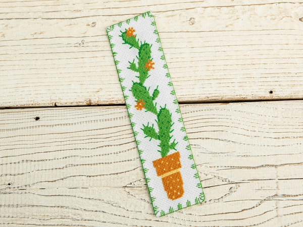 Cactus Bookmark Cross Stitch Pattern by Povitrulya Handmade