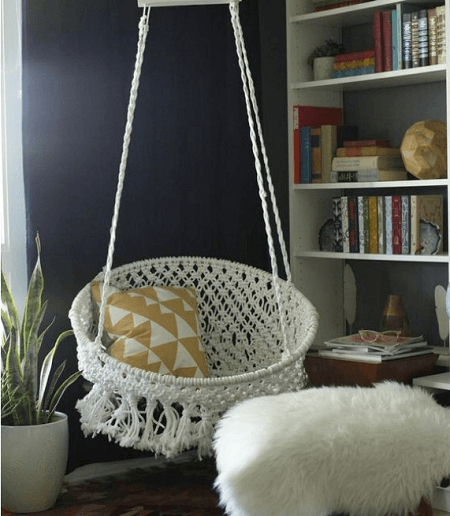 DIY Macrame Hanging Chair by Classy Clutter