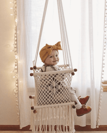 Handmade Macrame Hammock For Baby From SN Handicrafts