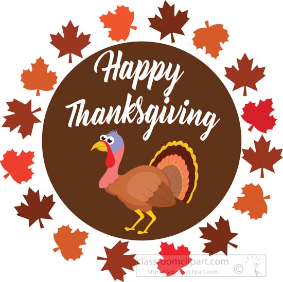 Happy Thanksgiving Clipart from Classroom Clipart