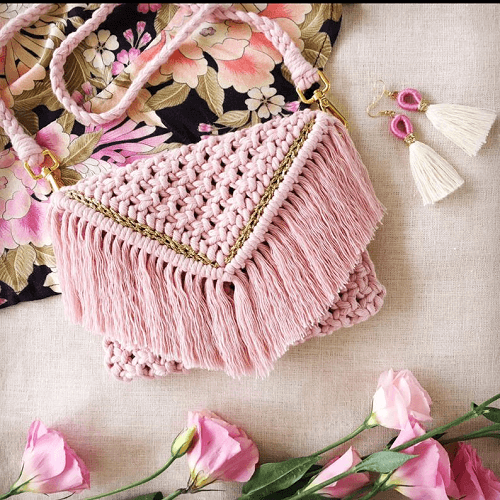 Macrame Clutch Pattern by Home Vibes Macrame