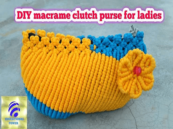 Macrame Clutch Purse Pattern by Educational Power