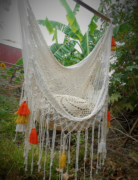 Macrame Hammock With Color Tassels From Nic Soul Hammocks