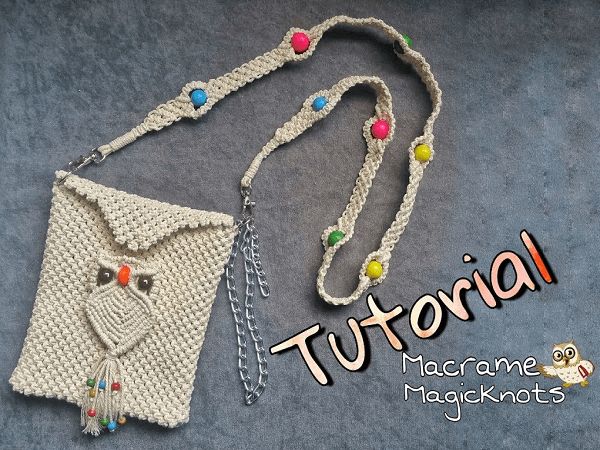 Macrame Mobile Purse Pattern by Macrame Magic Knots