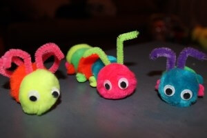 Springtime Pom Pom Bugs from Momee Friends of Long Island