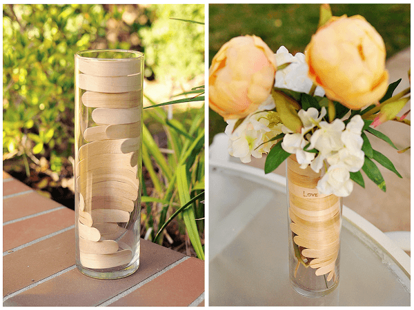 Bending Popsicle Sticks For Wooden Helix Vase by The Cheese Thief