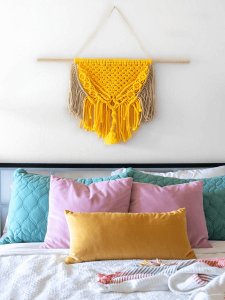 Colorful Macrame Wall Hanging Pattern by Club Crafted