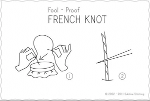 how to do a french knot stitch