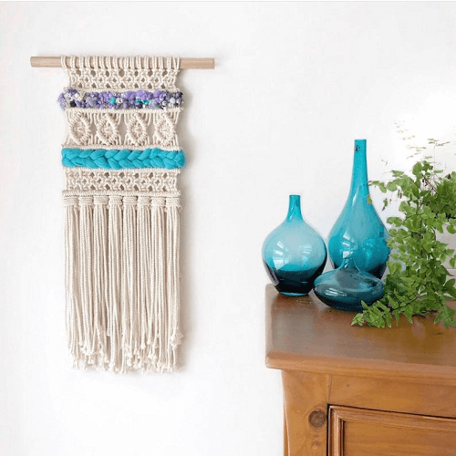 Macrame Weaving Wall Hanging Pattern by Home Vibes Macrame