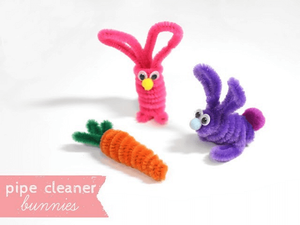 Pipe Cleaner Bunnies by Line Across