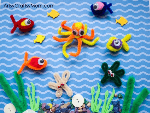 Pipe Cleaner Fishing Game by Artsy Craftsy Mom