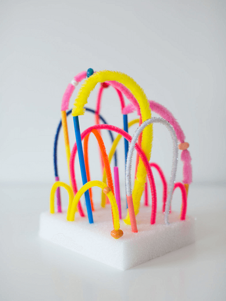 Pipe Cleaner Sculpture by Ampersand Design Studio
