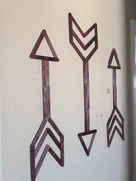 Popsicle Stick Arrow Wall Art by Festoon And Frill