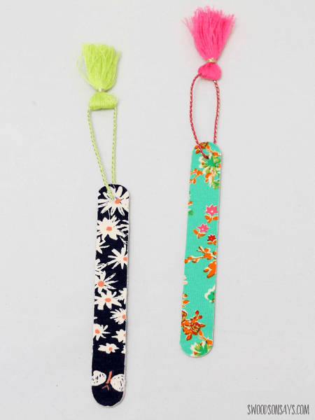 Popsicle Stick Bookmarks by Swoodson Says